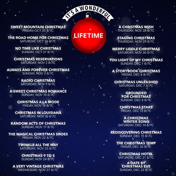 IT'S A WONDERFUL LIFETIME Adds 4 Additional Movies, Including A